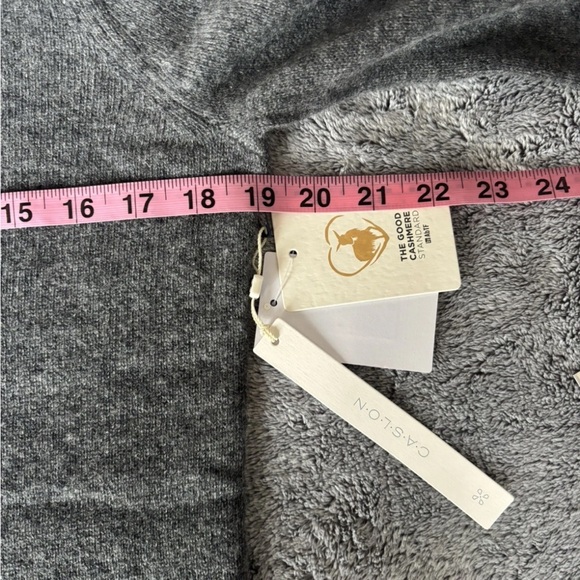 Caslon Cashmere Crewneck Sweater in Grey Dark Heather Size Small NWT - Picture 8 of 8